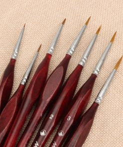 Brown Acrylic Paint Brush Set