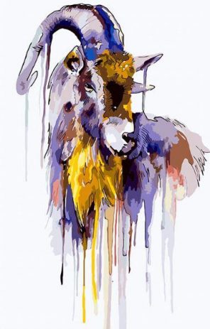 Goat paint by numbers