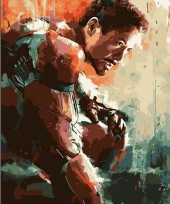 Iron Man paint by numbers