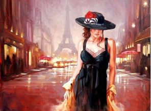 Lady In Paris paint by numbers