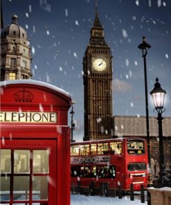 London Winter paint by numbers
