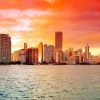 Miami Florida Sunset paint by numbers