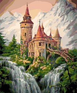 Mount Waterfall Castle paint by numbers