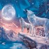 Northern Light Wolves paint by numbers
