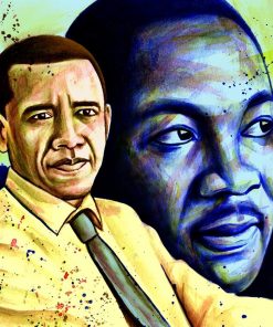 Obama And King Luther paint by numbers