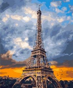 Paris Cloudy Sky paint by numbers