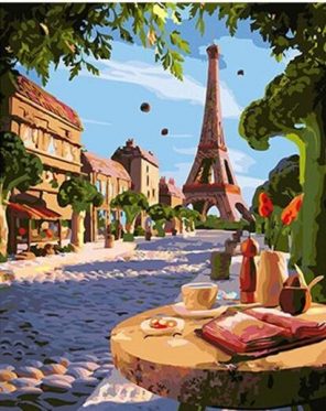 Paris Summer Day paint by numbers