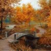 Autumn Landscape Home Decor Artwork - DIY Paint By Numbers - Numeral Paint