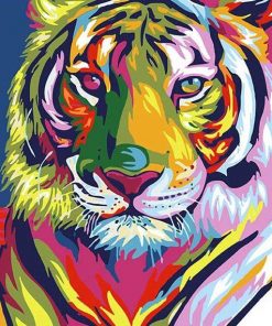 Abstract Tiger - DIY Paint By Numbers - Numeral Paint