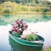 boat and flowers