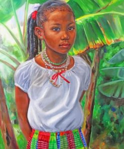 African Girl paint by numbers