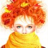Autumn Girl paint by numbers
