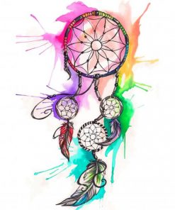 Colorful Dream Catcher paint by numbers