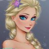 Frozen Anime paint by numbers