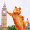 Garfield with big ben paint by numbers