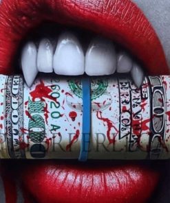 Money Lips paint by numbers