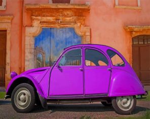 Purple VW paint by numbers