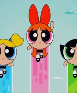 Powerpuff Girls Anime paint by numbers
