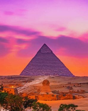 Pyramid Of Khafre paint by numbers