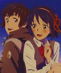 Taki And Mitsuha paint by numbers