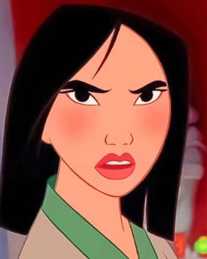 Angry Mulan paint by numbers