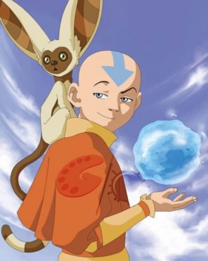 Avatar The Last Air Bender Aang paint by numbers