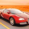 Bugatti Red Car paint by numbers