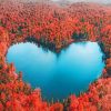 Heart Lake Canada paint by numbers