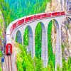 Parc Ela Train Switzerland paint by numbers