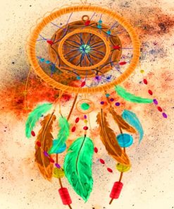 Aesthetic Colorful Dream Catcher Paint by numbers