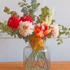 Aesthetic Flowers And Glass Vase Paint by numbers