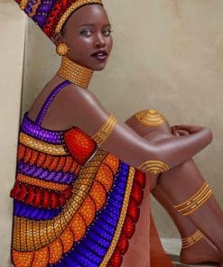 African Lady Paint by numbers