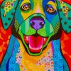 Colorful Puppy Paint by numbers