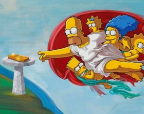 Creation Of The Simpson paint by numbers