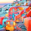 Oia Village Santorini paint by numbers