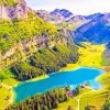 Seealpsee Lake Switzerland paint by numbers