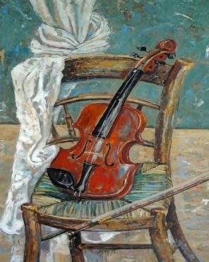 Vintage Violin Paint by numbers