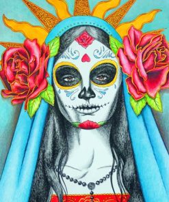 Sugar Skull Woman Paint by numbers