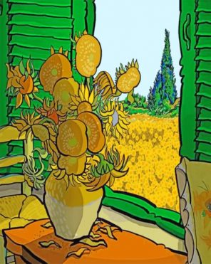 Vincent Van Gogh PlantVincent Van Gogh Plant paint by numbers