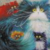 Cartoon Cats Art paint by numbers