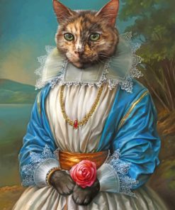 Royal cat Art paint by number