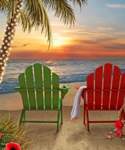 Beach Chairs paint by number