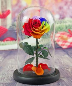 Led Rose Bottle paint by numbers