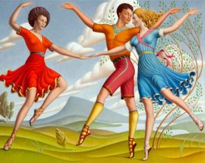 The Three Dancers paint by numbers