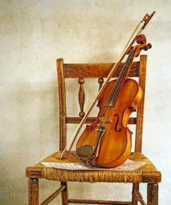 Violin On Chair paint by numbers