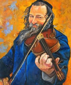 Violinist Man paint by numbers
