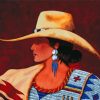 Western Cowgirl paint by numbers