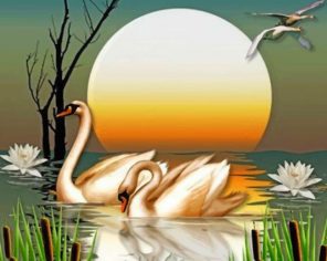 beautiful-swans-and-lotus-paint-by-number
