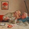 Funny Old Couple paint by numbers