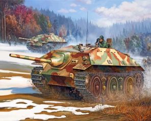 german tanks ww2 paint by numbers